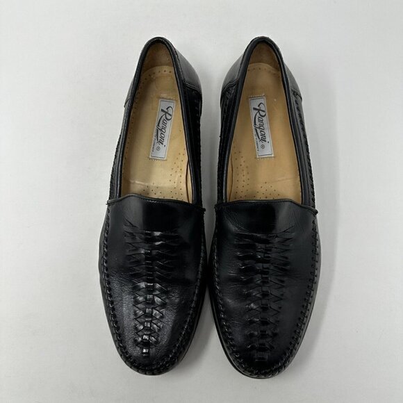 Rangoni Black Leather Slip on Loafer Shoes US Size 8.5 - Picture 2 of 15